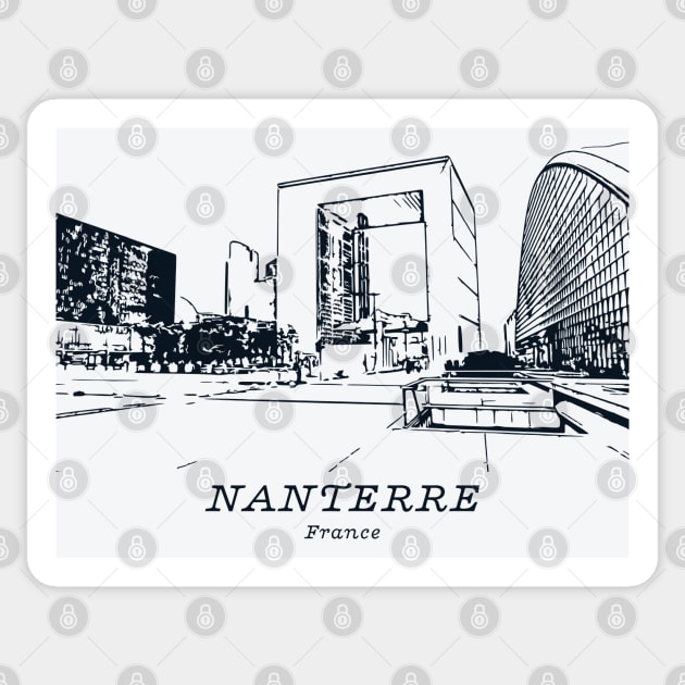 Nanterre - France Sticker by Lakeric